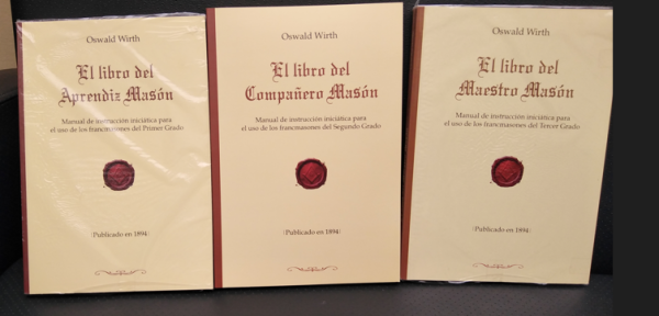 MANUAL DEL APRENDIZ – COMPAÑERO – MAESTRO – OSWALD WIRTH – C/U.